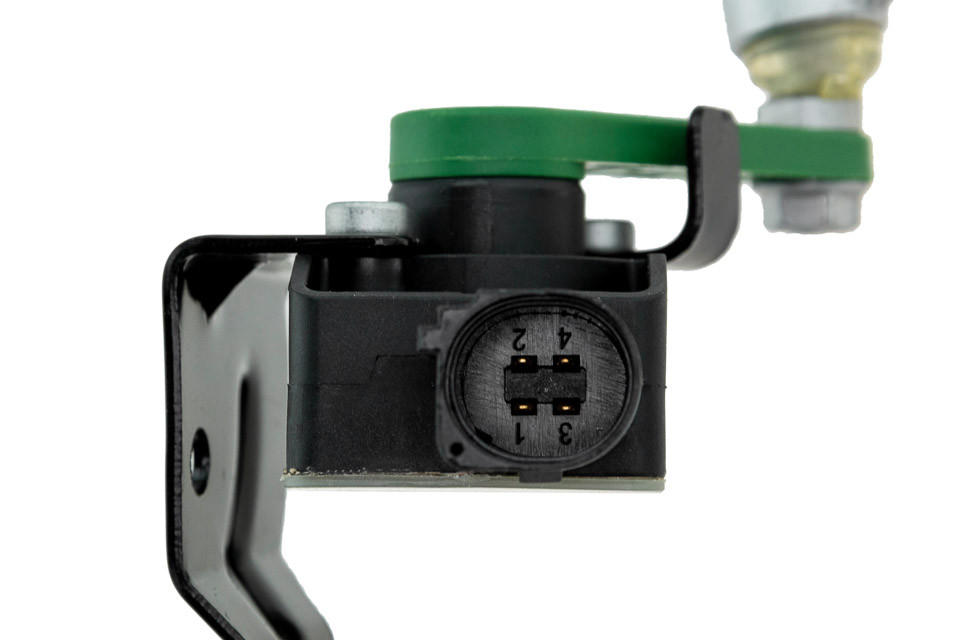 HEADLIGHT LEVEL SENSOR compatible AUDI A6 C6 2004-,A6 ALLROAD 2006-/POŁOŻENIE: OŚ FRONT-LEFT SEAT/ - ECX-AU-024