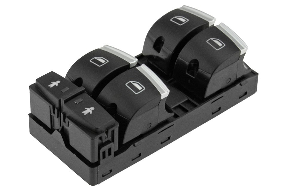 WINDOW SWITCHES AND INTERIOR BUTTONS compatible AUDI Q7 2006-chrome - EWS-AU-066