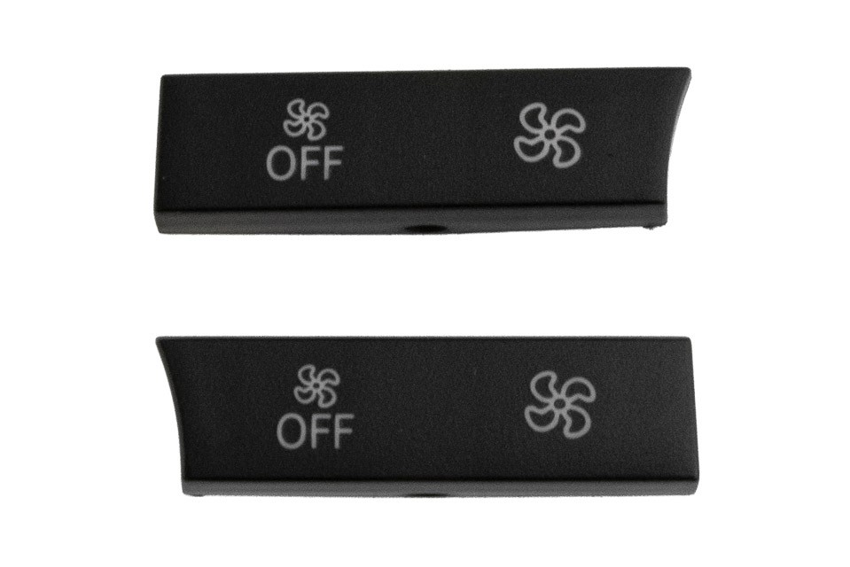 AIR FLOW REPAIR BUTTONS/SET compatible BMW 5 F10/F11 2012-,5GT F07 2012-,X5 F15 2013-,X6 F16 2014-/LEFT+RIGHT/WITH "OFF" BRAND/-EWS-BM-112