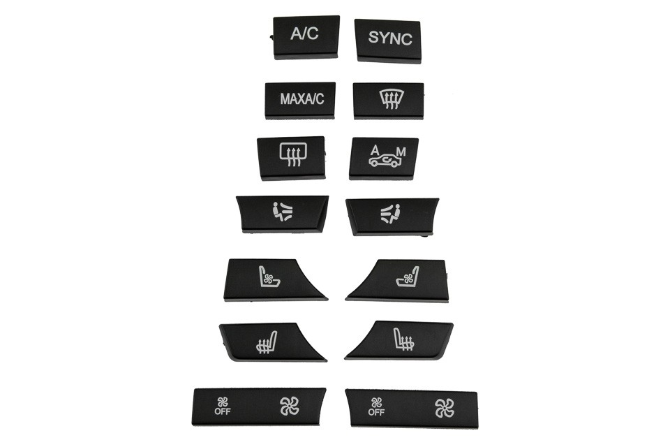 BUTTON REPAIR SET /AIR CONDITIONING/ compatible BMW 5 F10/F11 2012-,5GT F07 2012-,X5 F15 2013-,X6 F16 2014-/14 ELEMENTS/ -EWS-BM-113
