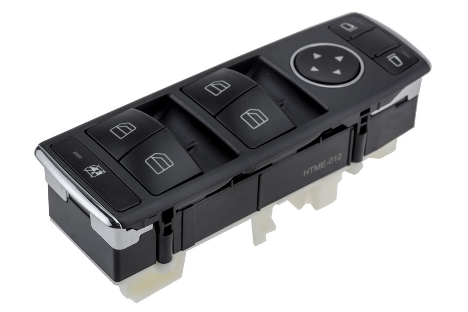 WINDOW  ADJUSTMENT SWITCH compatible MERCEDES C W204 2007-,E W212 2009-,GLK X204 2008-/Z BIAŁĄ PODSTAWĄ/ - EWS-ME-012