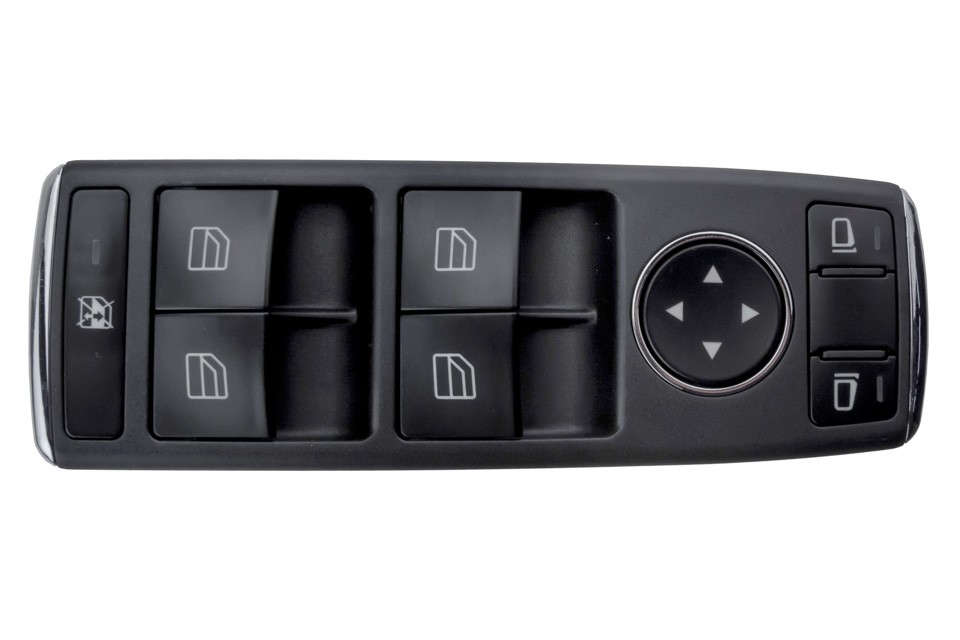 WINDOW  ADJUSTMENT SWITCH compatible MERCEDES C W204 2007-,E W212 2009-,GLK X204 2008-/Z BIAŁĄ PODSTAWĄ/ - EWS-ME-012