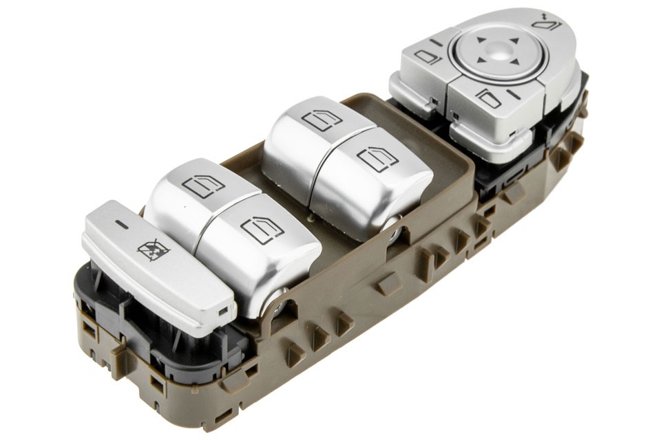 WINDOW ADJUSTMENT SWITCH compatible MERCEDES C CLASS W205 2013-,GLC 2015-/BRĄZOWY - EWS-ME-028