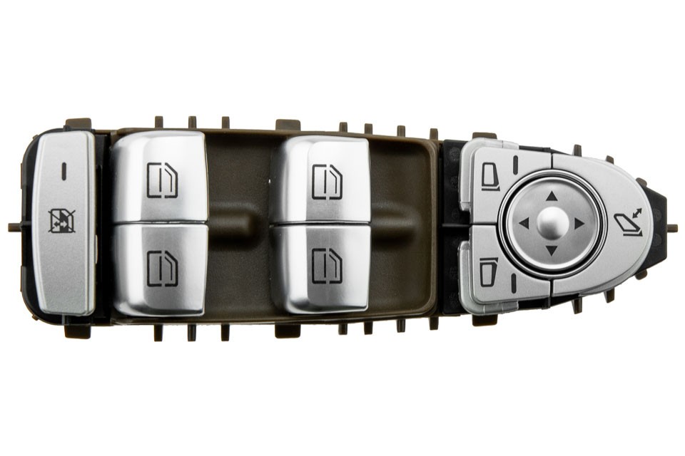WINDOW ADJUSTMENT SWITCH compatible MERCEDES C CLASS W205 2013-,GLC 2015-/BRĄZOWY - EWS-ME-028