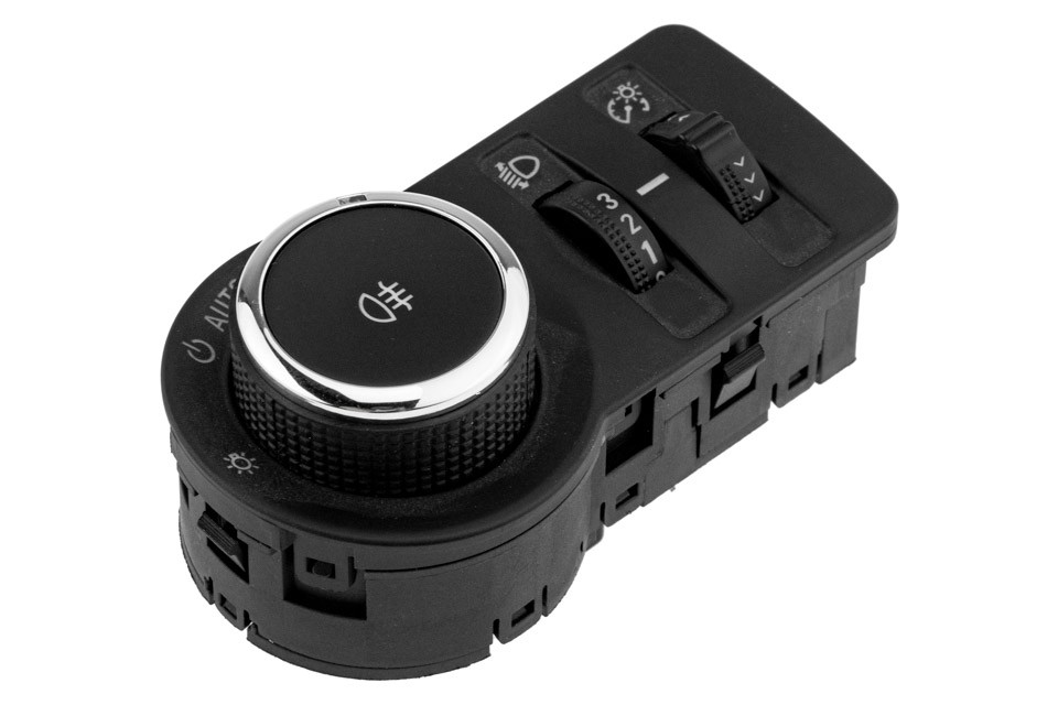 LIGHT SWITCH compatible OPEL INSIGNIA A 2008-,ASTRA J 2009-/VERSIONS WITHOUT FRONT FOG LIGHTS, WITH MANUAL HEADLIGHT ADJUSTMENT/ - EWS-PL-028