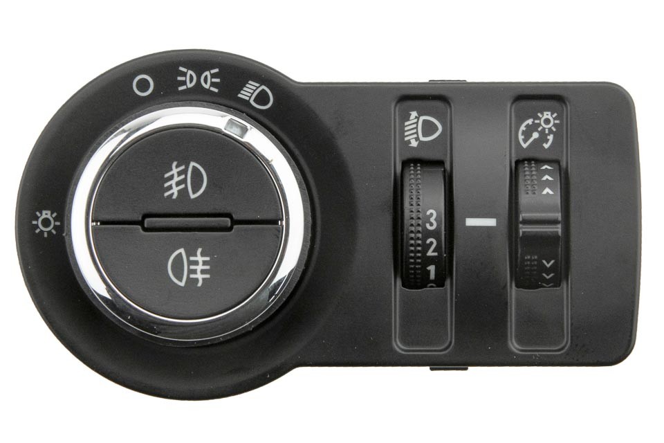 LIGHT SWITCH compatible OPEL INSIGNIA A 2008-,ASTRA J 2009-/COLOR: BROWN, MANUAL HEADLIGHT ADJUSTMENT/ - EWS-PL-029