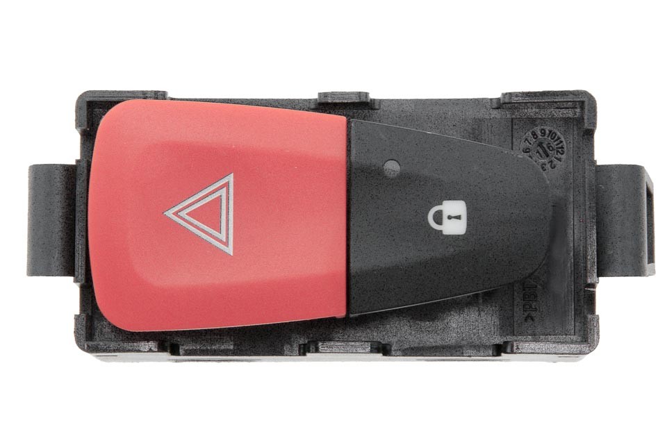 HAZARD LIGHT SWITCH compatible RENAULT GRAND SCENIC III 2009-,SCENIC III 2009-,-,FLUENCE 2012-/EMERGENCY LIGHT SWITCH-RED COLOR/- EWS-RE-031