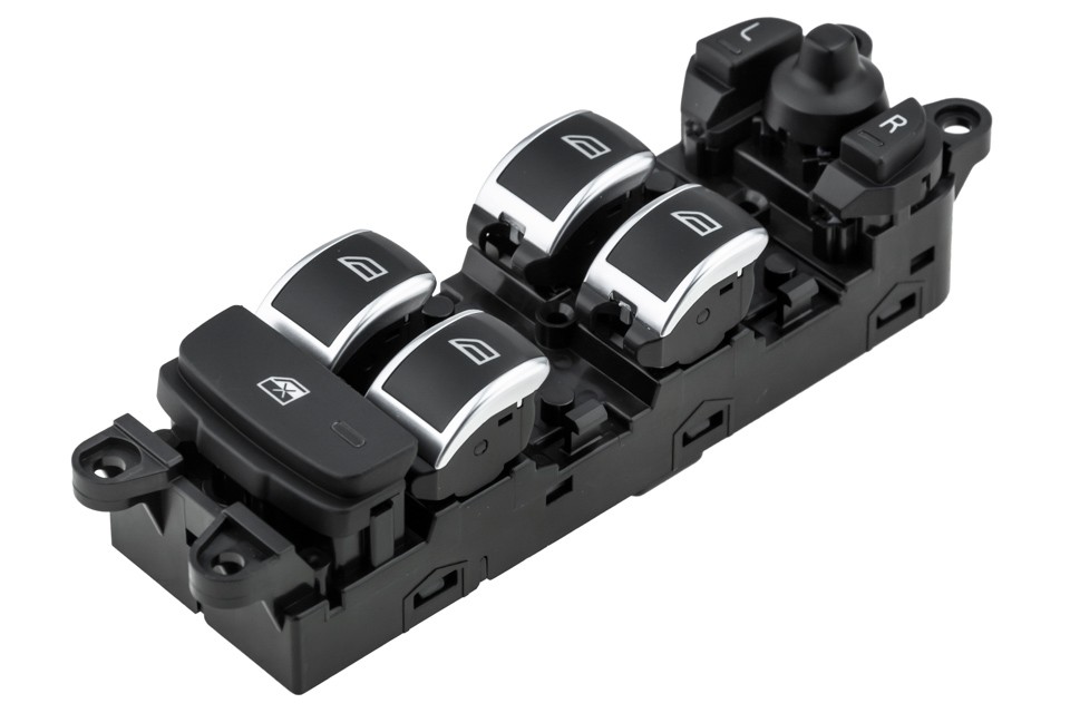 WINDOW ADJUSTMENT SWITCH compatible VOLVO S60 2010-,V60 2010-,V60 CC 2015-,XC60 2009-/CHROME/ -EWS-VV-012