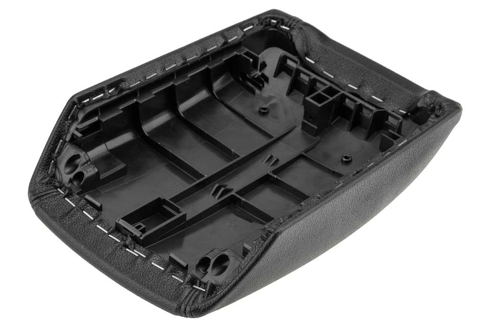 ARMREST FLAP WITH BUTTON compatible AUDI Q5 2008-/ /COLOR: BLACK, MATERIAL: ECO LEATHER/ EZC-AU-100