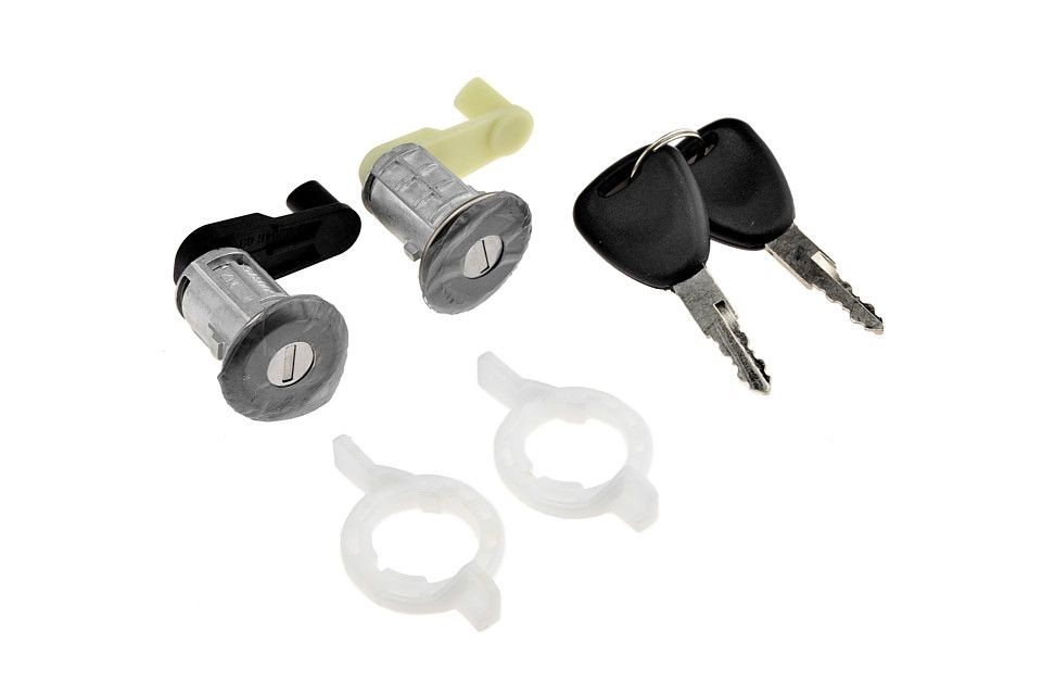 Door handle set compatible Renault Clio 2 1998-2005, Master 2 1998-2010, Megane 1995-2002, Scenic 1996-2003, Thalia 2000-2005, Left and Right, 2 Keys Included, , NTY /EZC-RE-071