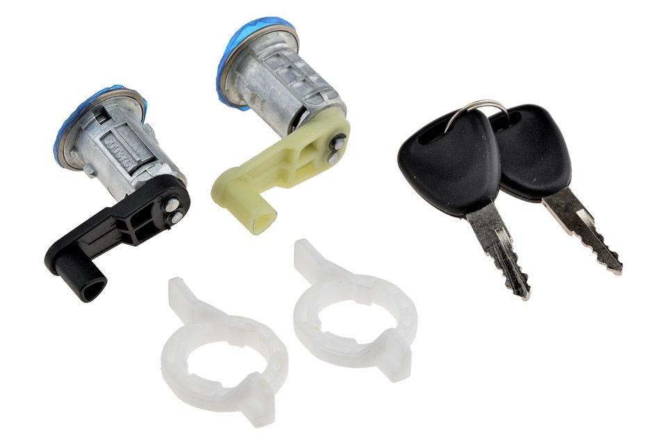 Door handle set compatible Renault Clio 2 1998-2005, Master 2 1998-2010, Megane 1995-2002, Scenic 1996-2003, Thalia 2000-2005, Left and Right, 2 Keys Included, , NTY /EZC-RE-071