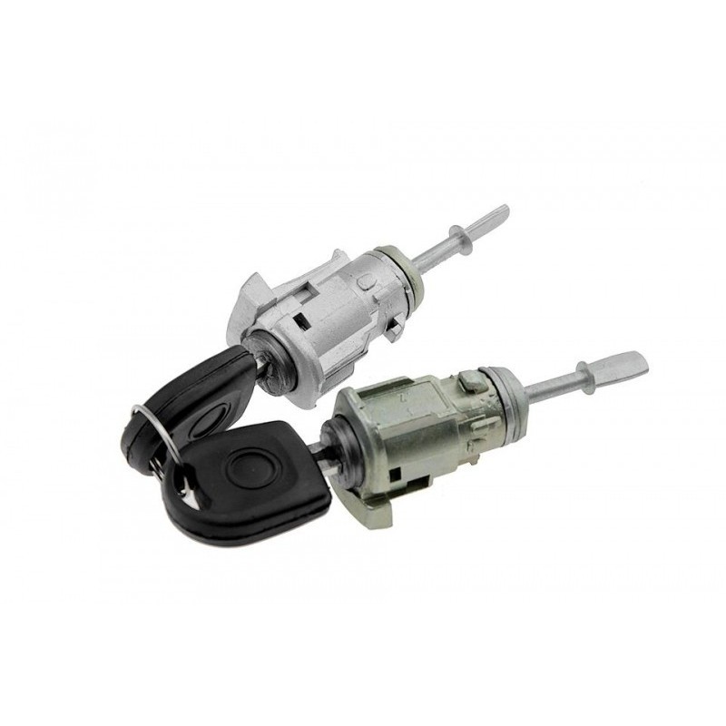 Lock cylinder set EZC-VW-092 Compatible VW GOLF IV 1997-, BORA 1998-, POLO 2001-, SKODA FABIA 1999-/TWO KEYS IN SET / 604837167