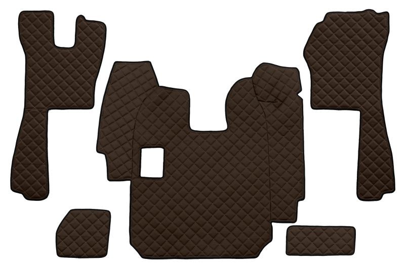 INTERIOR PRESS SET compatible SCANIA R MANUAL UNTIL 2010 LEFT, RIGHT AND MIDDLE BROWN  FL 11