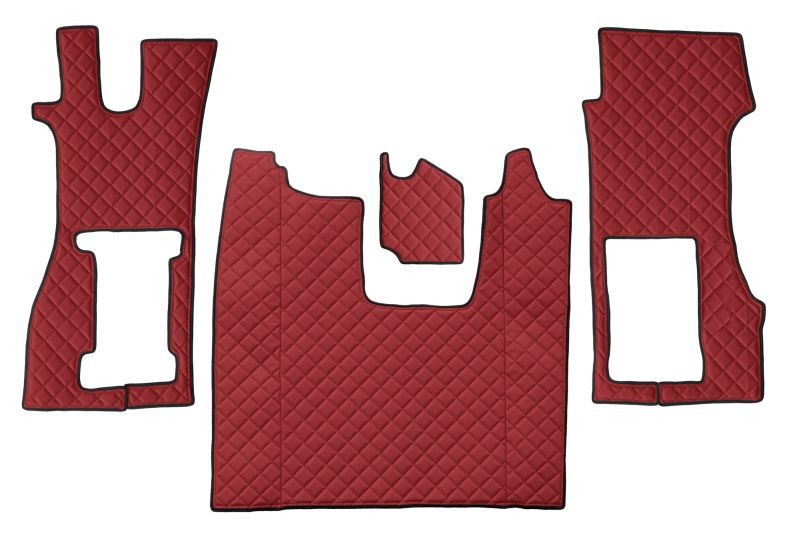INTERIOR PRESS SET compatible SCANIA R AUTOMATIC FROM 2016 LEFT, RIGHT AND MIDDLE, PASSENGER SEAT WITH AIR CUSHION, RED  FL 37
