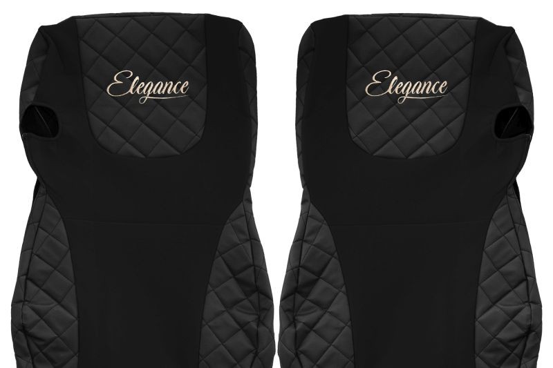 SEAT COVER SET compastible  DAF XF105 EURO 6 DIN 2013 BLACK  FX 07