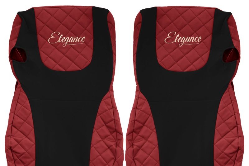 SEAT COVER SET compatible DAF XF105 EURO 6 DIN 2013 RED  FX 07