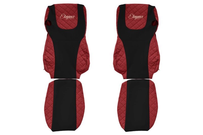 SEAT COVER SET compatible DAF XF105 EURO 6 DIN 2013 RED  FX 07
