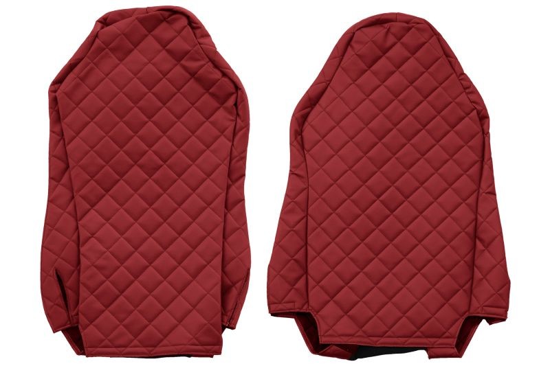SEAT COVER SET,compatible MAN TGX  2 BELTS, FOR ISRI RED   FX 18 SEATS