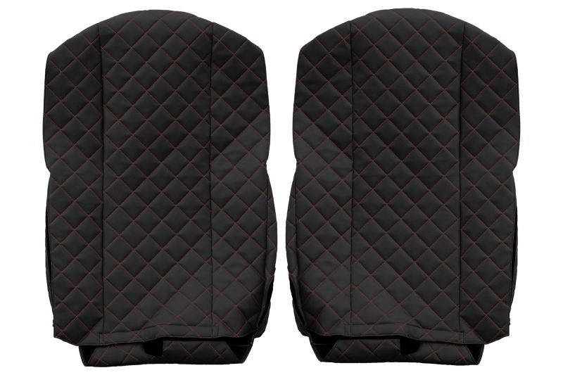 SEAT COVER  compatible  FORD F-MAX FROM 2018 BLACK/RED    FX 24