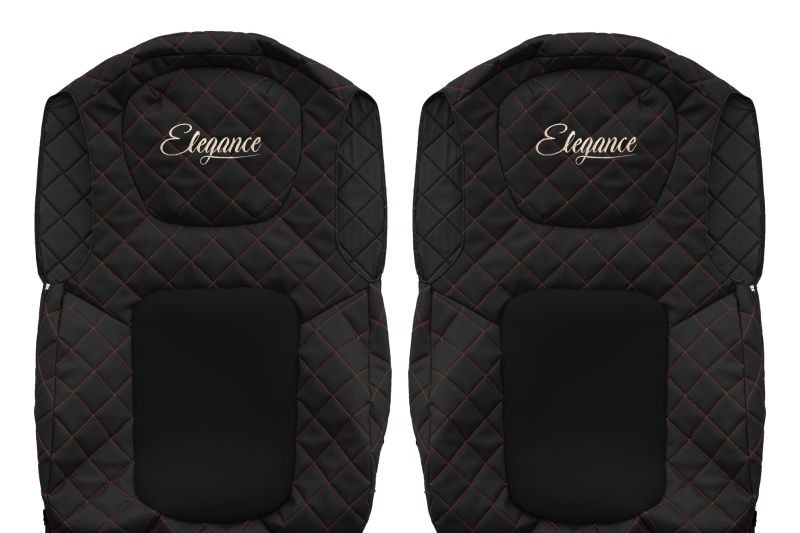 SEAT COVER  compatible  FORD F-MAX FROM 2018 BLACK/RED    FX 24