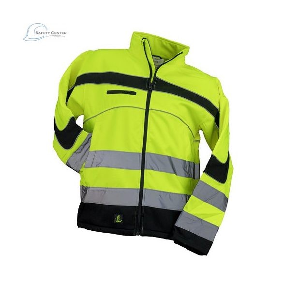 Softflex warning jacket, softshell material, high waterproofing-S