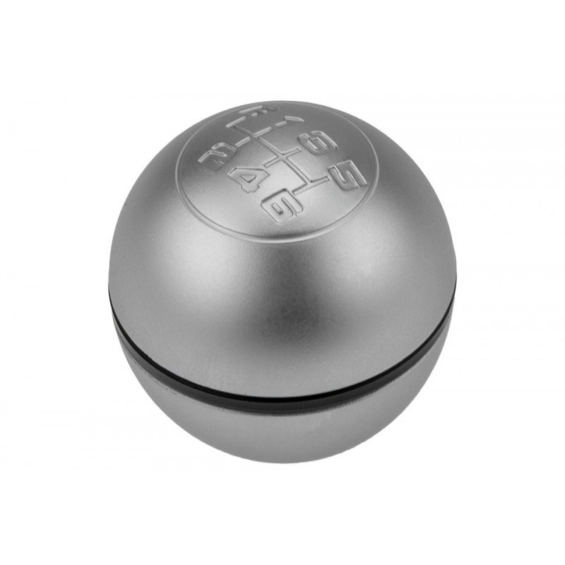 Gear shift handle  compatible ALFA ROMEO GIULIETTA 2010-/SILVER-BRUSHED,MAT -GZB-AR-002