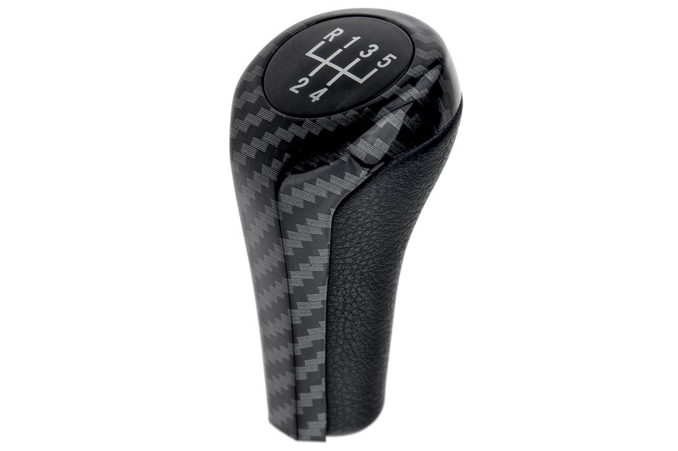 GEAR SHIFT HANDLE compatible BMW CARBON BMW E46/E60/E61/E62/E63/E90/E91E/92,X1/X3/X5 - 5 BIEGÓW - GZB-BM-004