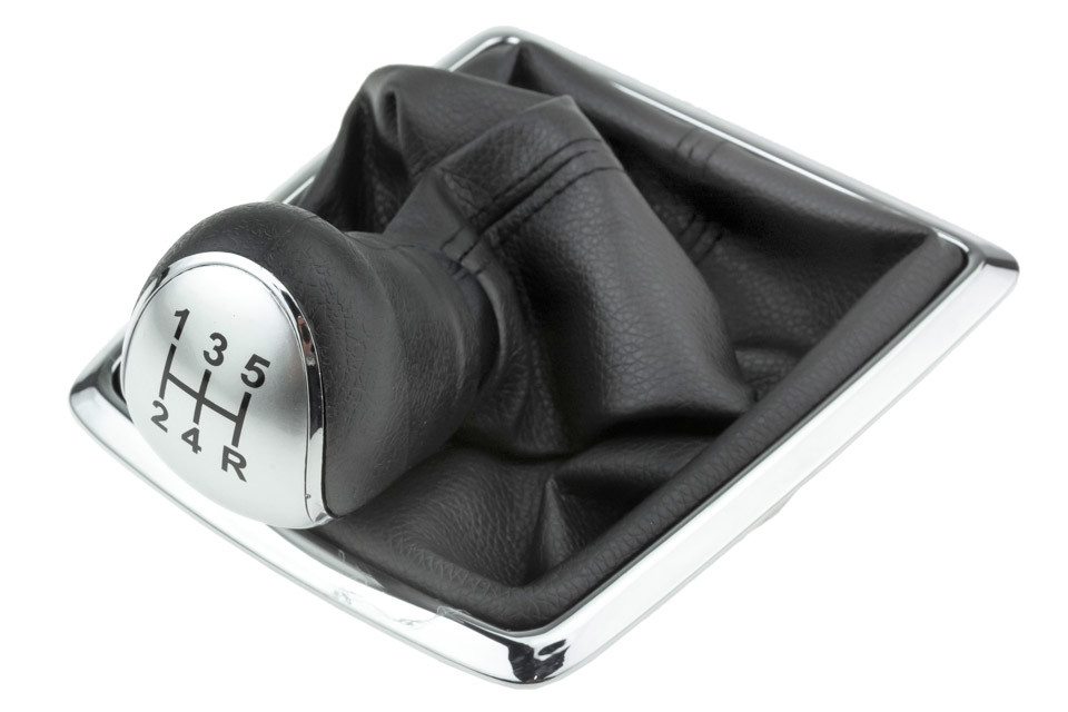 GEAR SHIFT MOUNT AND HANDLE compatible FORD FOCUS II 2004-, FIESTA 2008-/5 BIEGÓW, MATOWY CHROME, 137MMX114MMX126MM/ - GZB-FR-015