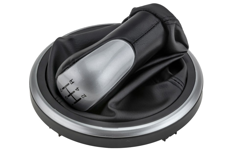 GEAR SHIFT HANDLE compatible  FORD FIESTA 2002-,FUSION 2002-/5 SPEED-SREBRNA GAŁKA ZMIANY BIEÓW/ - GZB-FR-016