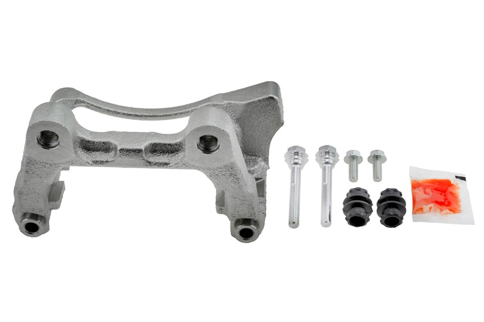 BRAKE CALIPER SUPPORT compatible VW PASSAT 07-14, TIGUAN 08-, SHARAN 10-, CC 08-, AUDI A3 03-11, Q3 11-, SEAT ALHAMBRA 10- /REAR, RIGHT/- HZT-VW-037A