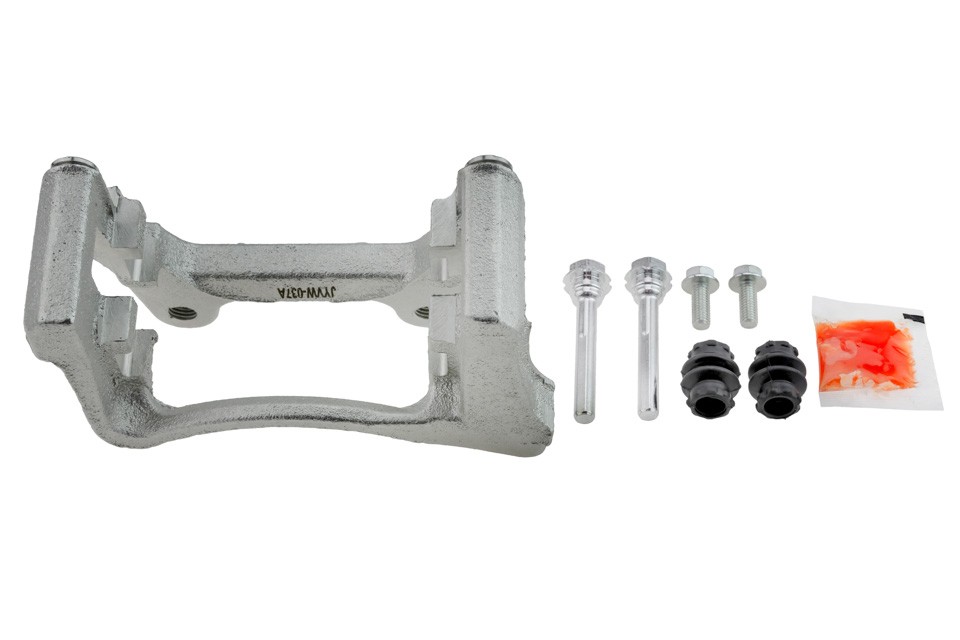 BRAKE CALIPER SUPPORT compatible VW PASSAT 07-14, TIGUAN 08-, SHARAN 10-, CC 08-, AUDI A3 03-11, Q3 11-, SEAT ALHAMBRA 10- /REAR, RIGHT/- HZT-VW-037A
