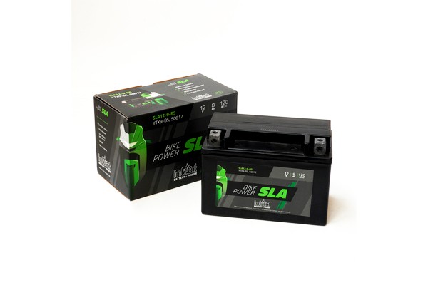 MOTORCYCLE BATTERY INTACT AGM YTX9-BS SLA- 12V. 8AH. 120A Manufacturer code: IS YTX9-BS