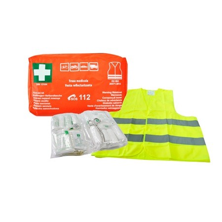 KIT medical kit and reflective vest