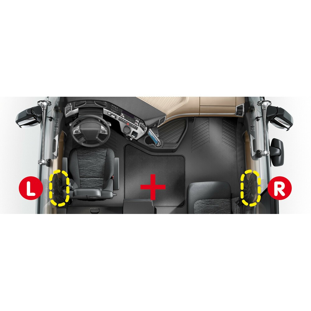 Art. 97988   Additional truck door locks - compatible  Man TGA (03/99>05/10) - Man TGS (09/07>08/14) - Man TGX (09/07>08/12)