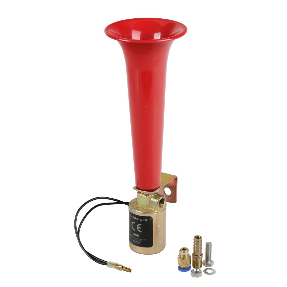 Electropneumatic horn 12/24V, 8A Turkish sound 110 db.  Double polarity -LAM97860