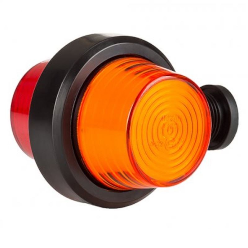 107mm armrest lamp, NEON LED, yellow-red LD 2627 Horpol