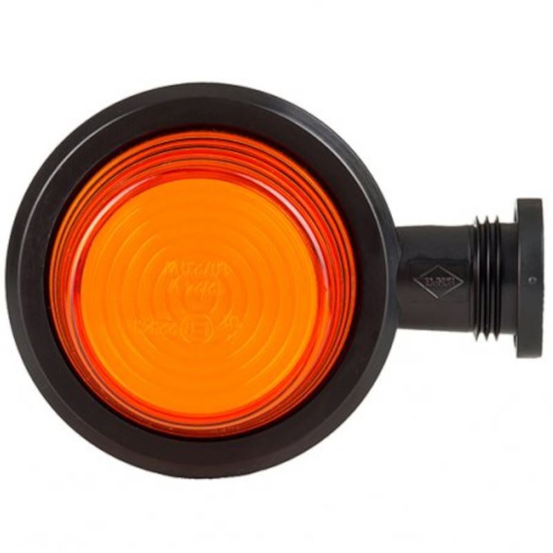 107mm armrest lamp, NEON LED, yellow-red LD 2627 Horpol