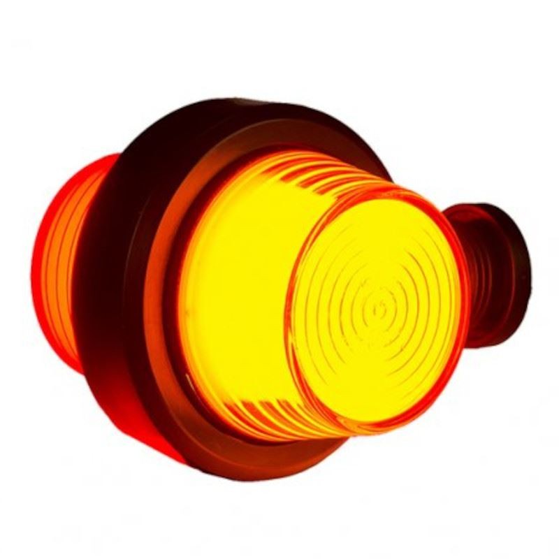 107mm armrest lamp, NEON LED, yellow-red LD 2627 Horpol