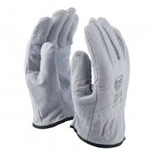 LEATHER GLOVES BY ROCK SAFETY -LEOPARD  SIZE-10