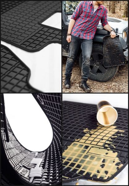 Rubber floor mats-MMT A040 546337- compatible  BMW X5;X6