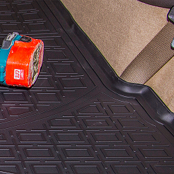 Trunk Protection Mat Fit Umbrella compatible Kia Soul (Am) Hb (2008-2013) (With Organizer) Manufacturer code: NPL-P-43-70