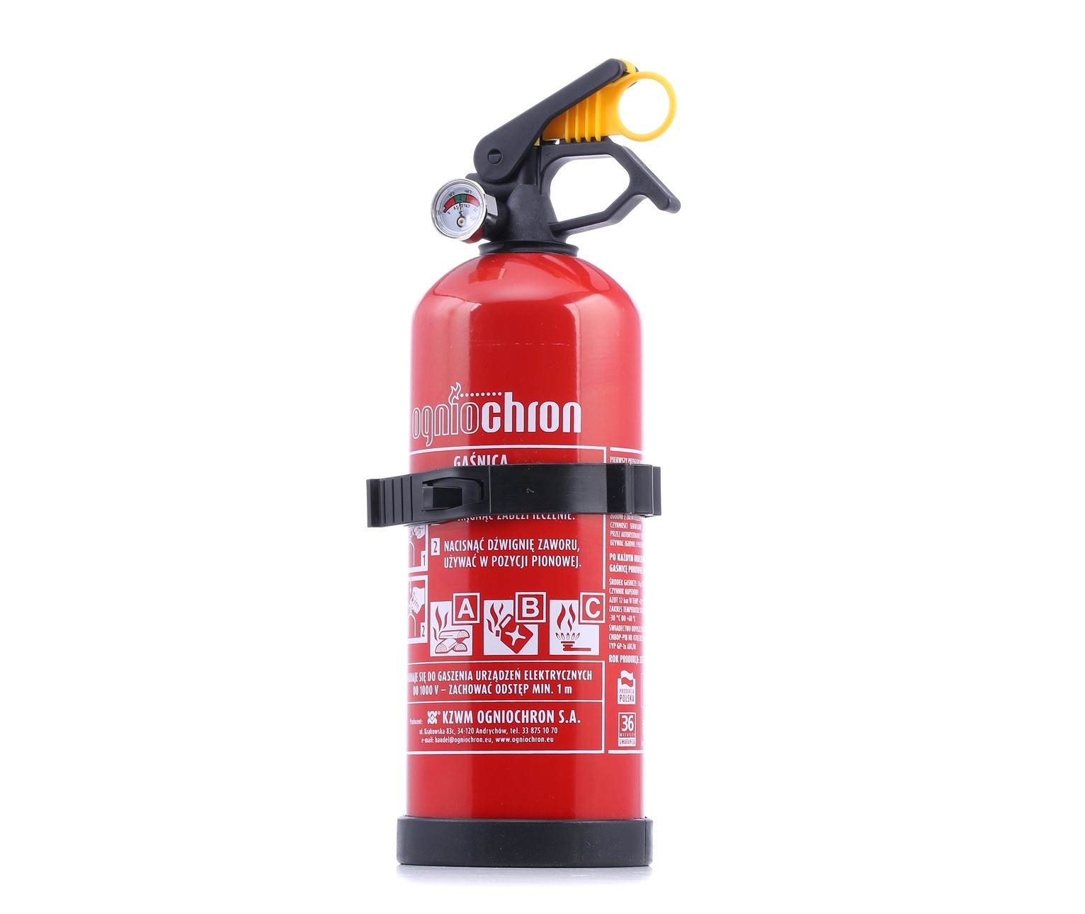 EXTINGUISHER WITH 1KG-OGNIOCHRON PRESSURE GAUGE