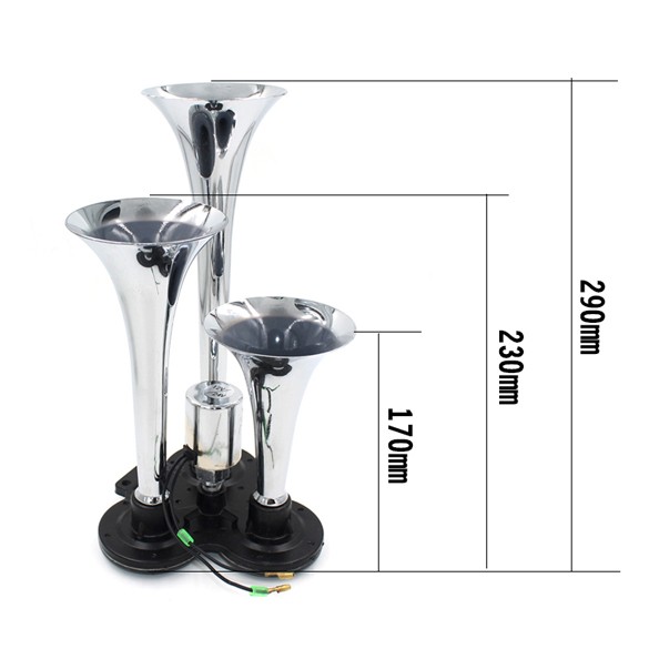 HORN WITH 3 HORNS CA301