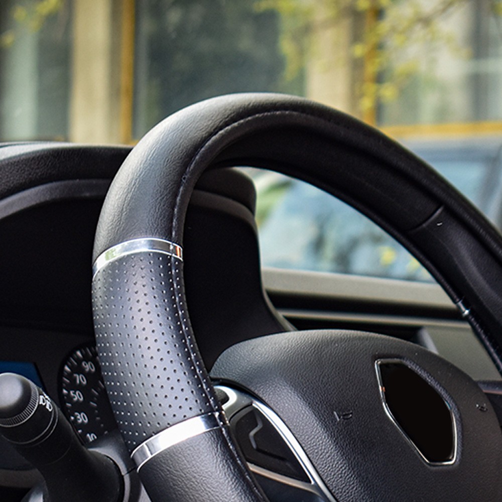 WHEEL COVER LUX BLACK 37x39  cm  -COD. 07835